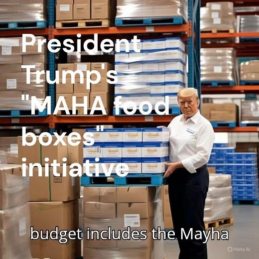 President Donald Trump's MAHA food boxes initiative for seniors