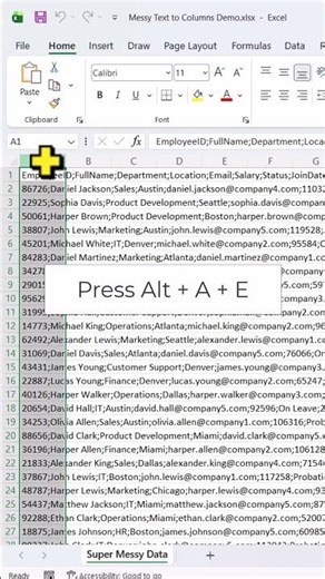 Fix Messy Excel Data in Seconds 🤯