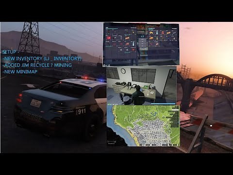 Fivem : Setup Server With (lj-inventory/ jim-recycle/ minimap.