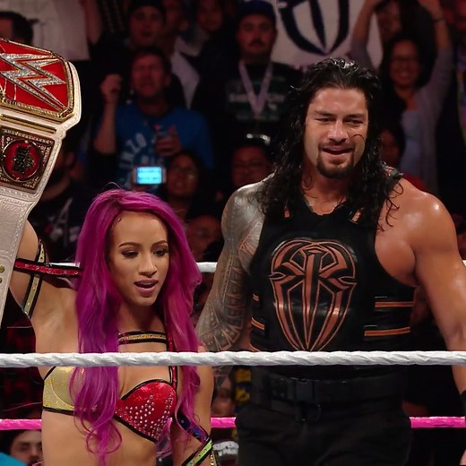 3.2M views · 147K reactions | The Big Dog + The Boss = VICTORY. Check out Roman Reigns & Sasha Banks in Mixed Tag Team action from WWE Raw in 2016! #TagTeamWeek | WWE | Facebook