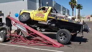 Some ramp action at 4 Wheel Parts | Wild West Off-Road Recovery