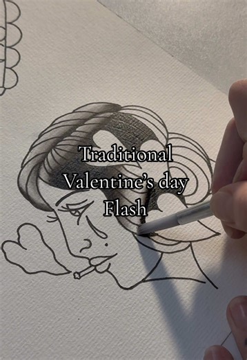 Book now on instagram at Inkhead.Johnson🖤 #valentinesday #tattoo #tattooartist #painting #fyp