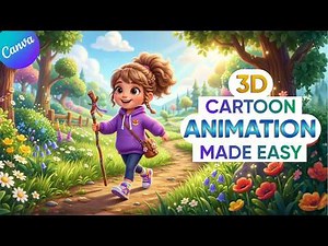 Create Viral 3D Cartoon Animations Using Canva (EASIEST Way for Beginners!)