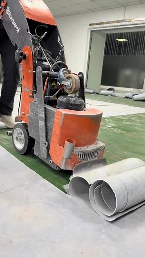 Industrial Floor Grinding Machine in Action | Fast Concrete Surface Preparation Technology
