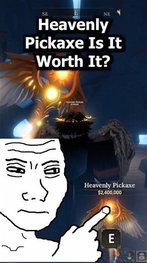 I Got HEAVENLY PICKAXE On FORGE #roblox