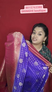7K views · 26 reactions | #OneMinuteChallenge 8015763388 SRINIDHI boutique #one minute challenge #fashionwithkirthi #youtube #lifeofkirthima #fashion #chennai #cottonsaree #onlineshopping #trend #fashion #new #saree | Fashion with Kirthi | Facebook
