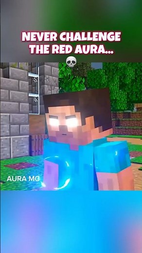 RED AURA vs BLUE LIGHTNING! 🔥 Who wins? #minecraft