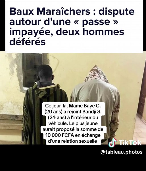 Une violente altercation entre deux jeunes hommes, survenue samedi dernier à la gare routière des Baux Maraîchers de Pikine, a finalement conduit les deux protagonistes devant le Parquet. Selon Les Échos, ce qui semblait au départ être une simple bagarre a révélé une affaire d’actes contre-nature liée à une somme de 10 000 FCFA. Les faits se sont déroulés aux alentours de 11 heures, dans un bus en panne servant de dortoir à certains usagers de la gare, détaille la même source. Ce jour-là, Mame B