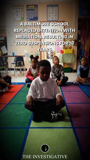 A school in Baltimore chose a different path to discipline — replacing punishment with mindfulness and meditation. Instead of detention or suspension, students were guided to a calm, reflective space where they could process emotions, slow down, and think through their actions. The result was remarkable: nearly ten years without a single suspension. This approach reframed misbehavior not as something to punish, but as a moment for learning and personal growth. Teachers emphasized self-reflection