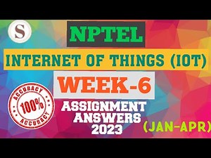 Introduction to Internet of Things|| WEEK-6 Quiz assignment Answers 2023||NPTEL||IoT||#SKumarEdu