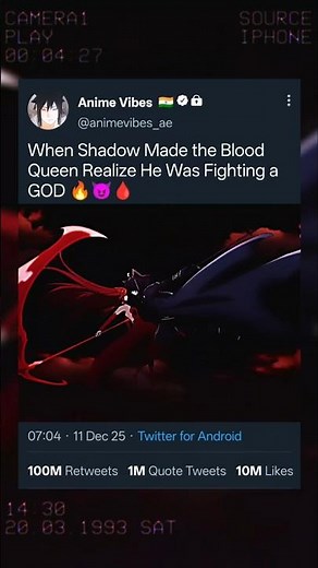 When Shadow Fought the Blood Queen And Destroyed Him 😈🩸#anime #animeedits #animemoments #shorts