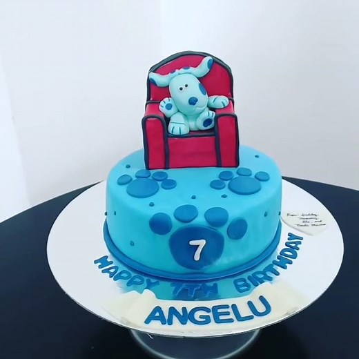 Blues Clues Cake for Angelo | #bakersdelight