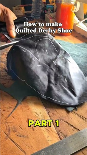 Quilted Derby Shoe Making. Pattern and Cutting That Decide the Fit