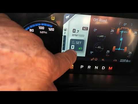 2021 Bronco Trail 1 Pedal and Trail Control setting.