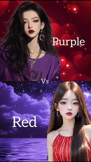 Purple 💜 vs Red ❤️ | Which Color Is Your Favorite? | #shorts