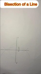 Bisection of a line #exam #tutorial #viral #shortvideo