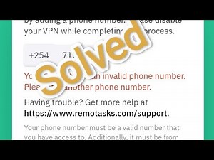 How to verify Remotasks accounts// Error solved.