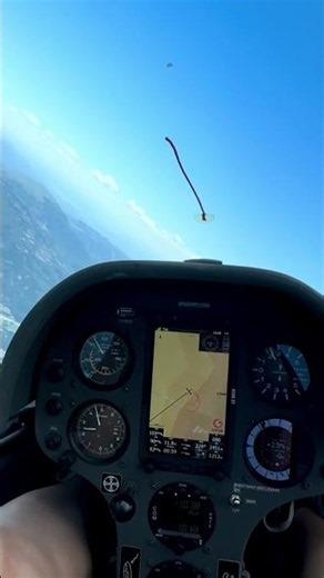 LS4 Glider Thermaling Above the Mountains of Southern France | Cockpit POV