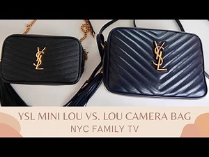 Lou Camera Bag vs Mini Lou Bag by Saint Laurent (Comparison) || NYC Family TV