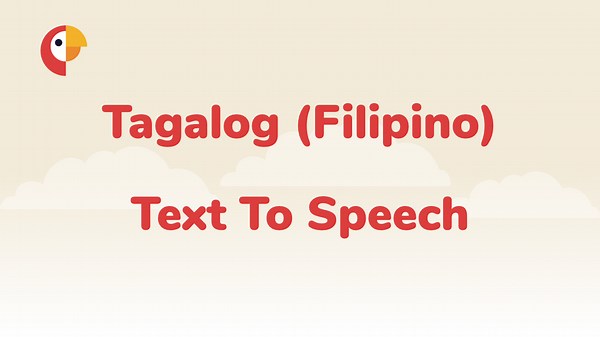 Text To Speech Tagalog