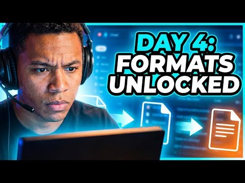 Module 2 Day 4 – Practice Day Format Conversion