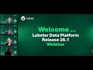 Webinar: Lobster Data Platform Winter Release 26.1
