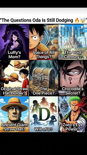 The Biggest Mysteries In One Piece#anime #onepiece#memes#eiichirooda