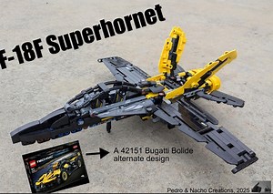LEGO MOC-209528 F-18F Superhornet (42151 Bugatti Bolide) (Technic 2025)