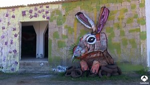 Basura y desechos se convierten en obras de arte