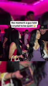 the moment a guy told crystal to be quiet 😳 | #crystalizaguirre #fyp #yera