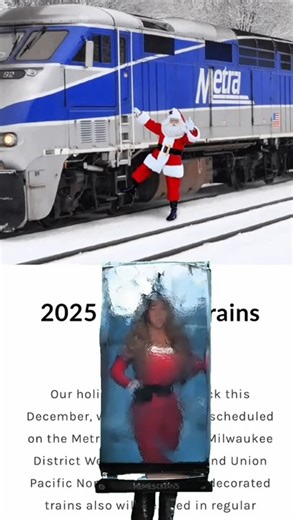 Metra on Instagram: "It's Time!!! Get your Metra Holiday Train tickets today, tickets go on sale at noon and they will sell out fast! For more information on our holiday train, please follow this link: shop.metra.com"
