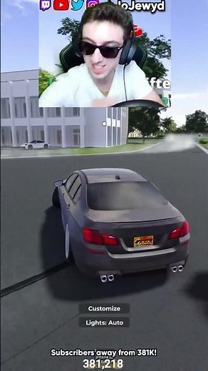 I got a crazy donation while drifting using my steering wheel