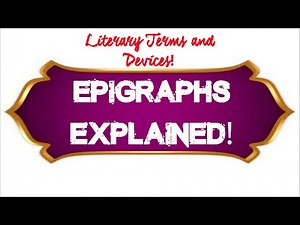 Epigraph: Definition and Purpose of Epigraph Explained!