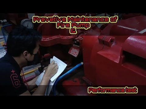 Preventive Maintenance of Fire Pump
