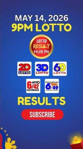 Recap: 9PM Lotto Result Today May 14, 2026 PCSO