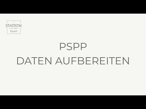 PSPP Tutorial Deutsch: Variablen beschriften und Daten bereinigen 9/25 #kitaleicht #statistiklernen