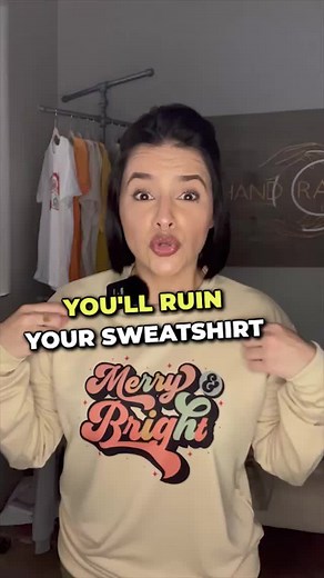 Get your sweatshirt printed correctly. #sublimation #sublimationtips #sublimationforbeginners #sublimationprinting #etsybusiness #sidehustle