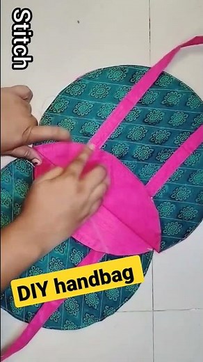 New Trick -shopping bag / handbag making | Best making ideas from leftover fabric| old cloths reuse