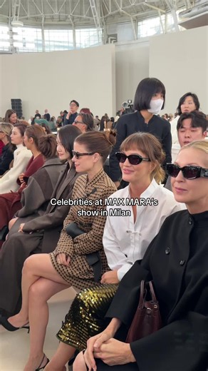 Celebrities at MAX MARA’s show in Milan