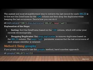 How to Group By in Pandas to Retrieve Last Record for Each Unique Value
