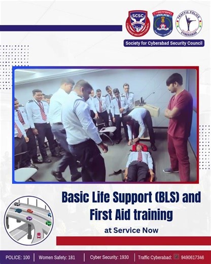 Road Safety & Life-Saving Skills Training by SCSC and Cyberabad Police