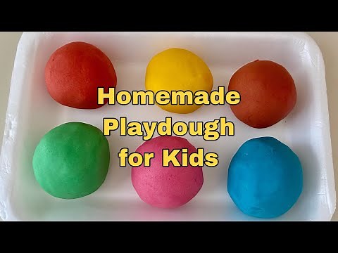 How to Make Playdough at Home with Flour and Water and Salt / Homemade DIY / Easy No Cook Recipe