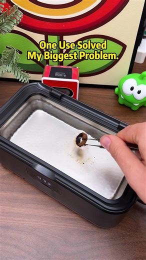 Multi-mode cleaning, stainless steel body, refresh all your daily small items #UltrasonicCleaner #HomeCleaning #JewelryCleaning #GlassesCare