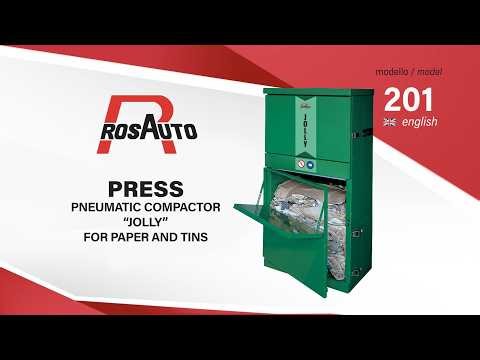 Pneumatic compactor “JOLLY” for paper and tins