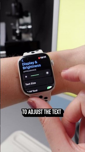 Easily adjust brightness and text size on your Apple Watch!