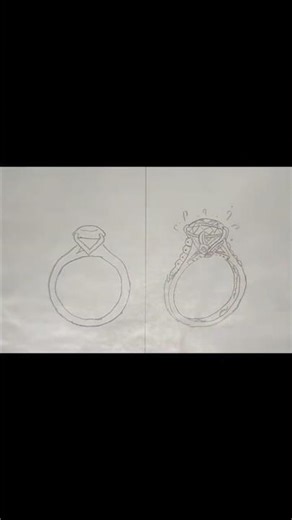 draw a ring 💍 as a beginner and pro #drawing #art #draw #youtube #shorts