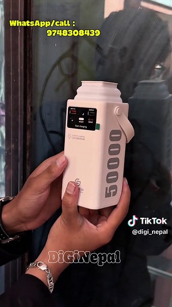 Green 50000mAh Powerbank: Affordable Travel Essential