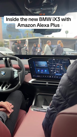 A quick tour of the new BMW iX3 and iDrive infotainment system. It will arrive with Amazon Alexa Plus built in for natural speech interaction. #BMW #idrive #CES