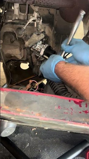Gas Golf Cart Carburetor Change. #fyp #golfcart #diy #mechanic
