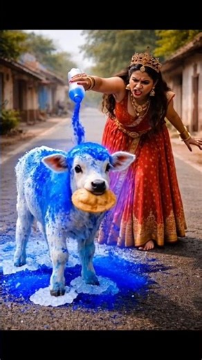 भूखे बछड़े पर अत्याचार… फिर हुआ महादेव का चमत्कार🔥🙏#shorts#ai #youtubeshorts#mahadev#viralvideo